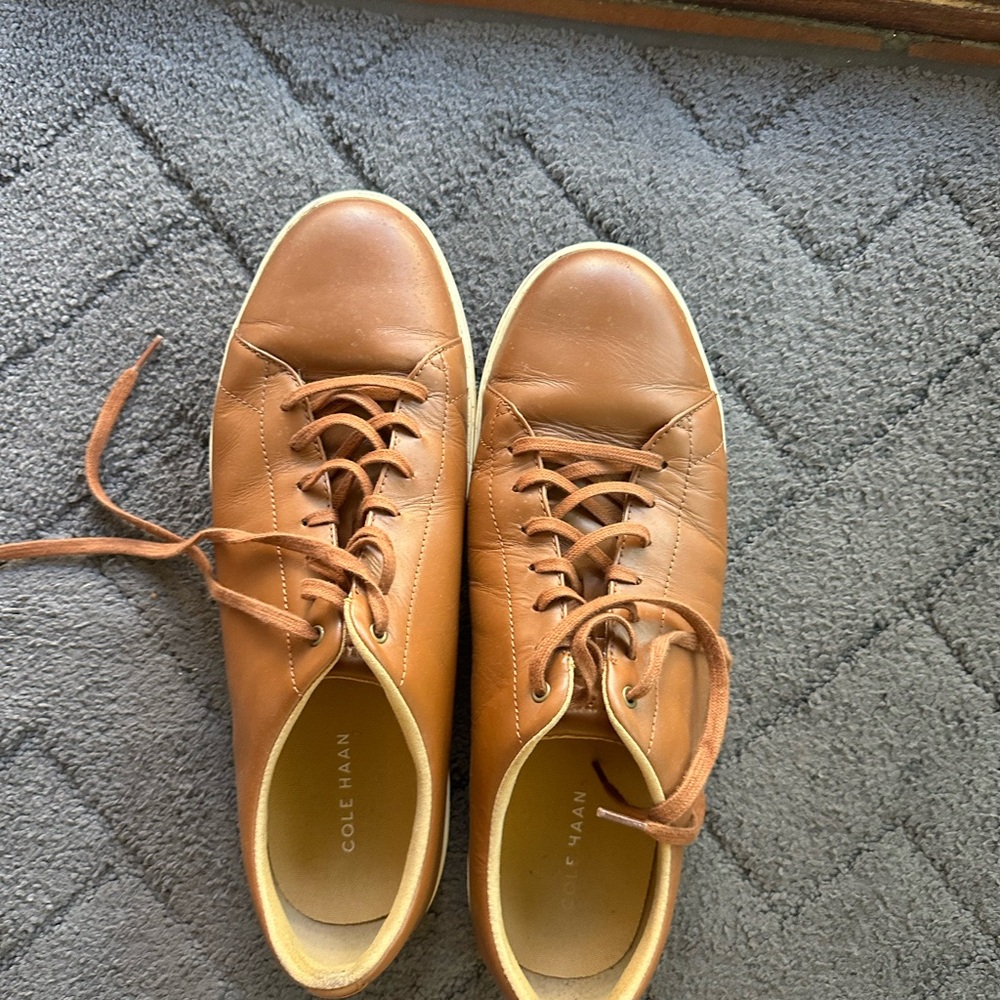 Cole Haan Men's Tan Leather Sneakers